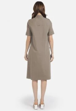 HELMIDGE Midi Jurken Jurk Dames Beige -Kleding Outlet Winkel 08f7152168dd6748555d4da8cf50b415