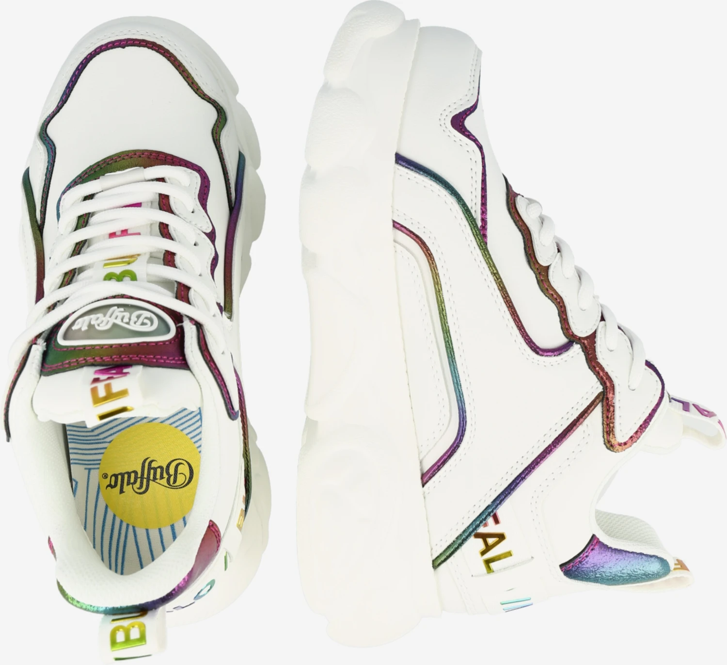 Buffalo Fashion Sneakers Sneakers Laag CHAI Dames Wit 3 Buffalo Fashion Sneakers Sneakers Laag CHAI Dames Wit - Afbeelding 2