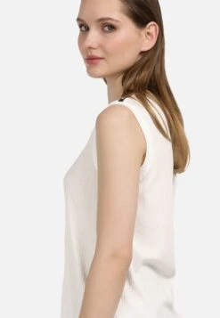 HELMIDGE Mouwloze Shirts Top Dames Wit -Kleding Outlet Winkel 3dad5fb00e48b34723d2abfe3824ad3f