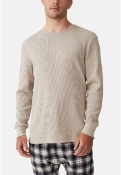 COTTON ON TEXTURED LONG SLEEVE - Longsleeve