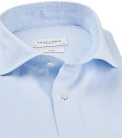 Profuomo Sky Blue Travel Shirt Blauw -Kleding Outlet Winkel 58345 7