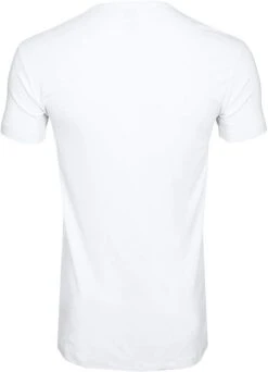 Alan Red Bamboo T-shirt V-Hals Wit -Kleding Outlet Winkel 59042 10