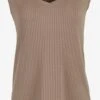 HELMIDGE Mouwloze Shirts Top Dames Beige -Kleding Outlet Winkel 61e23398c4f56d05c878f3aa6111a0a9