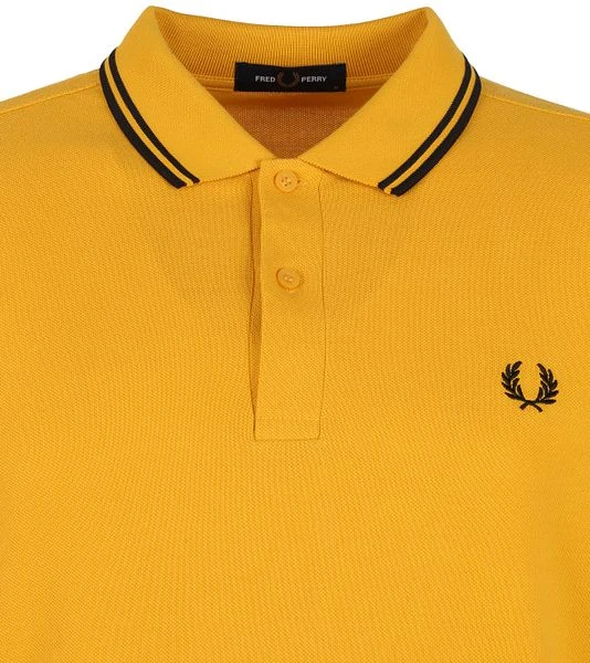 Fred Perry Polo M3600-P28 Geel 4 Fred Perry Polo M3600-P28 Geel - Afbeelding 2