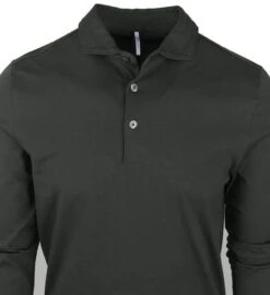 Profuomo Groene Longsleeve Polo 13 Profuomo Groene Longsleeve Polo -Kleding Outlet Winkel 72557 2 1