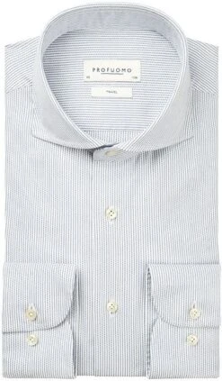 Profuomo Travel Shirt Lichtblauw Melange -Kleding Outlet Winkel 74708 1 1