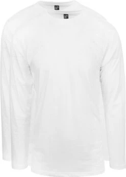 Alan Red T-Shirt Virginia Wit Longsleeve 2-pack