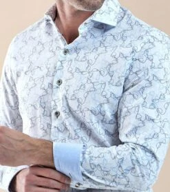 R2 Overhemd Koffiekopjes Wit -Kleding Outlet Winkel 76924 3