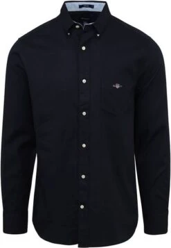 Gant Casual Overhemd Honeycomb Navy -Kleding Outlet Winkel 77277 1 1