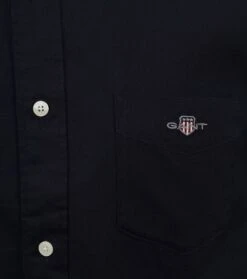 Gant Casual Overhemd Honeycomb Navy -Kleding Outlet Winkel 77277 3
