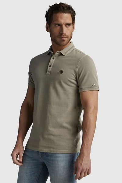 Cast Iron Poloshirt Piqué Groen 5 Cast Iron Poloshirt Piqué Groen - Afbeelding 3