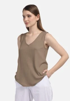 HELMIDGE Mouwloze Shirts Top Dames Beige -Kleding Outlet Winkel 820140c73afda217c1ee0764b2e14dfa