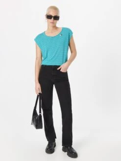 Ragwear T-shirts Shirt TULSA Dames Lichtblauw -Kleding Outlet Winkel 87ba7a9728830ca894f1527085dded26