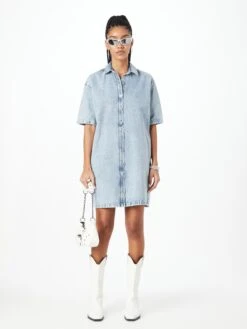 Mustang Blousejurken Blousejurk Perry Dames Blauw -Kleding Outlet Winkel 905ba9f3422c38a4dae49d5933de1f5b