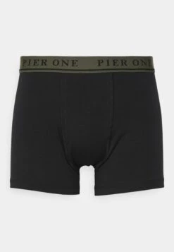 Pier One 5 PACK - Onderbroeken - Black/khaki