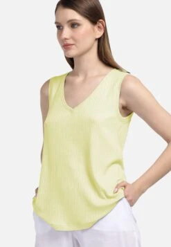 HELMIDGE Mouwloze Shirts Top Dames Geel -Kleding Outlet Winkel cc84b60b77fd6062ab2dbac7bc7e2e3a