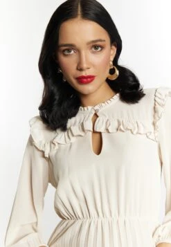 Faina Maxi Jurken Jurk Dames Wolwit -Kleding Outlet Winkel e1c93c5050f02b9af36776e5231c7c74