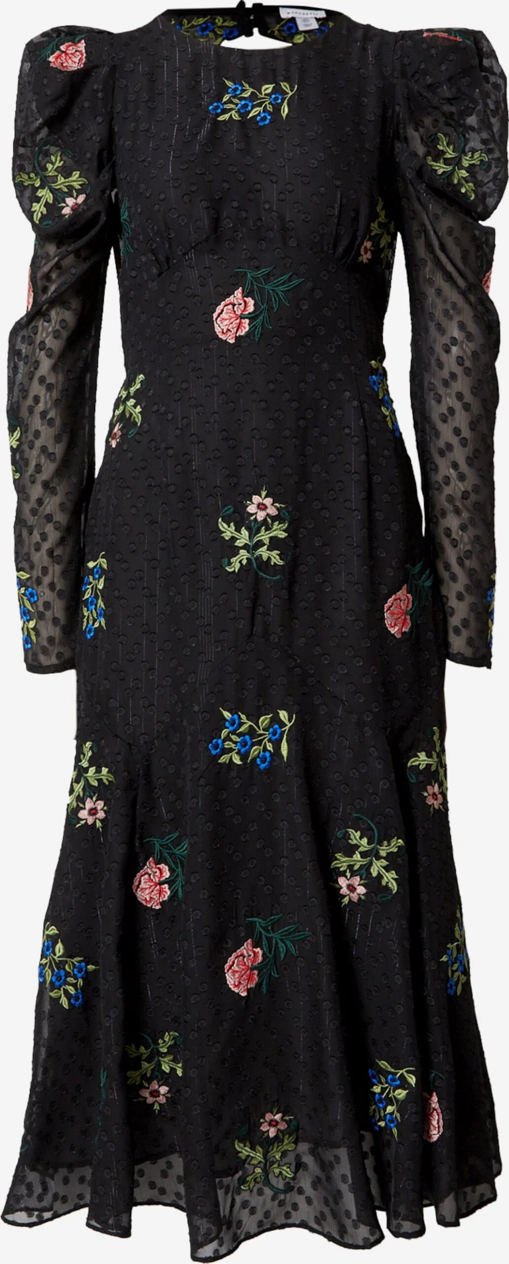 WAREHOUSE Cocktailjurken Cocktailjurk William Morris Dames Zwart 3 WAREHOUSE Cocktailjurken Cocktailjurk William Morris Dames Zwart