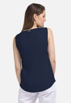 HELMIDGE Mouwloze Shirts Top Dames Blauw -Kleding Outlet Winkel fa44be8935cddf000ee43f7c4bbf3aa2